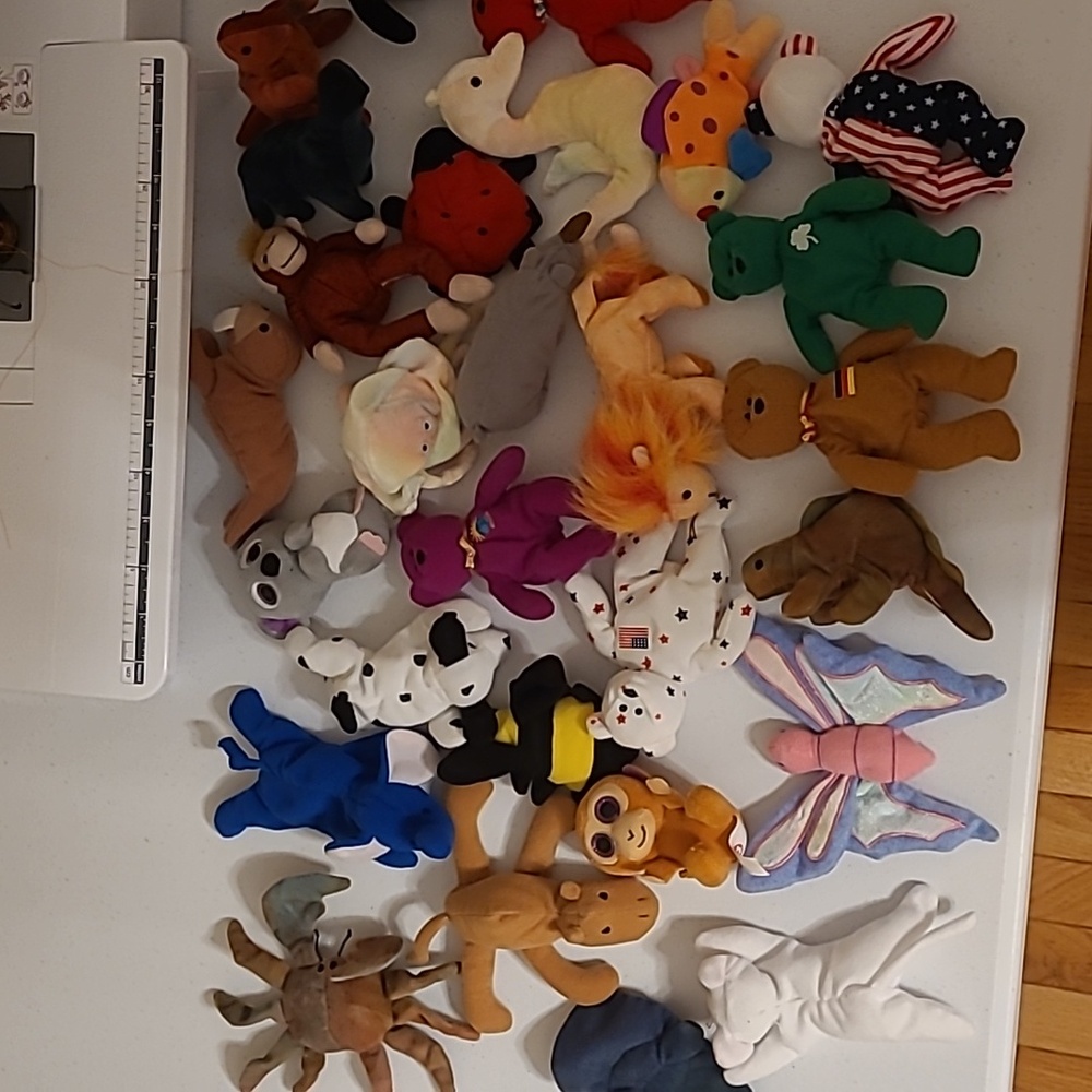 HUGE lot of Ty mini beanies